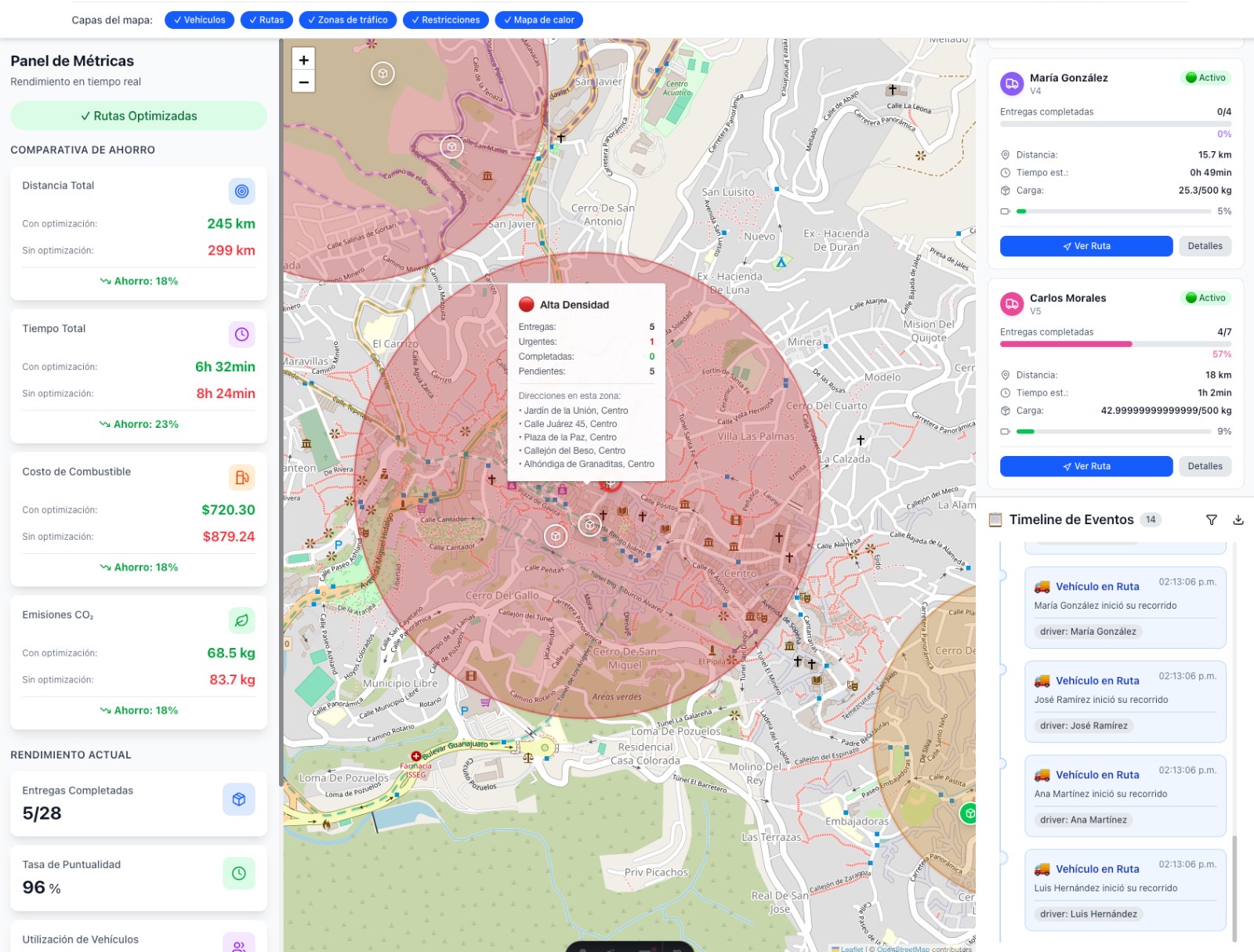 Optimización de Logística y Entregas en Tiempo Real - Vista 2