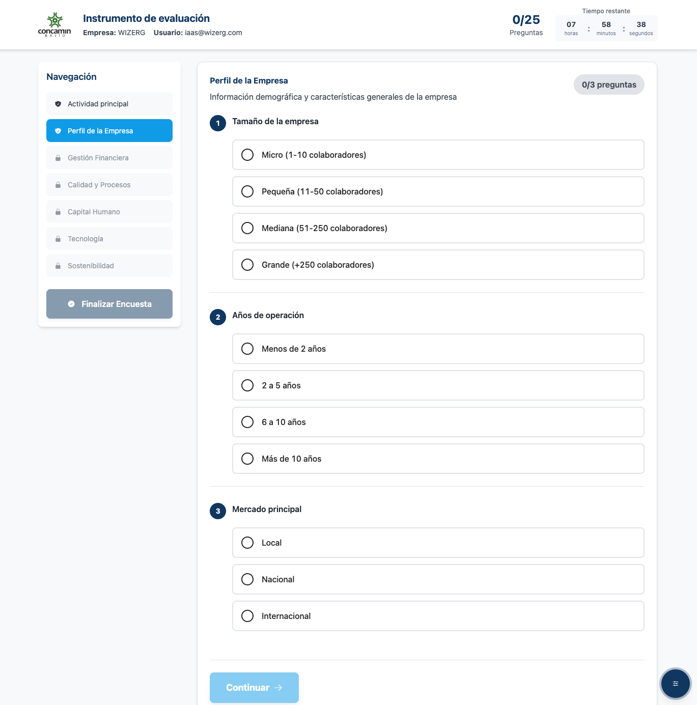 Dashboard de DiagnostikIA mostrando resultados de evaluaciones y análisis con IA